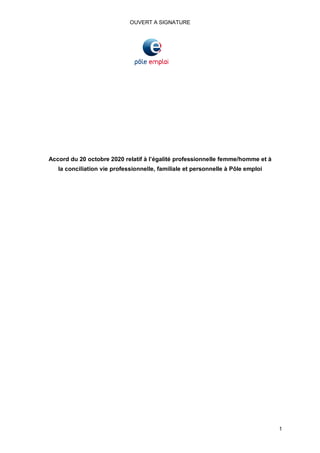 Idcc 2847 accord egalite professionnelle