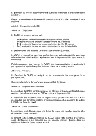 2
Le périmètre du présent accord comprend toutes les entreprises et entités listées en
annexe 1.
En cas de nouvelle entrep...