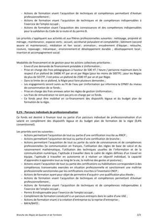 Branche des Régies de Quartier et de Territoire 2/3
- Actions de formation visant l’acquisition de techniques et compétenc...