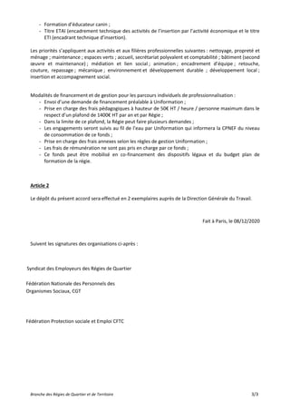 Branche des Régies de Quartier et de Territoire 3/3
- Formation d’éducateur canin ;
- Titre ETAI (encadrement technique de...