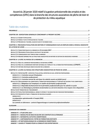 1
Accord du 28janvier2020 relatif à la gestion prévisionnelle des emplois et des
compétences (GPEC) dans la branche des st...