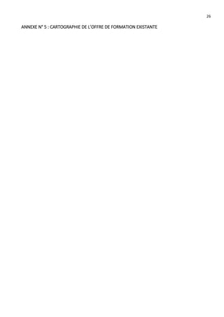 26
ANNEXE N° 5 : CARTOGRAPHIE DE L’OFFRE DE FORMATION EXISTANTE
 