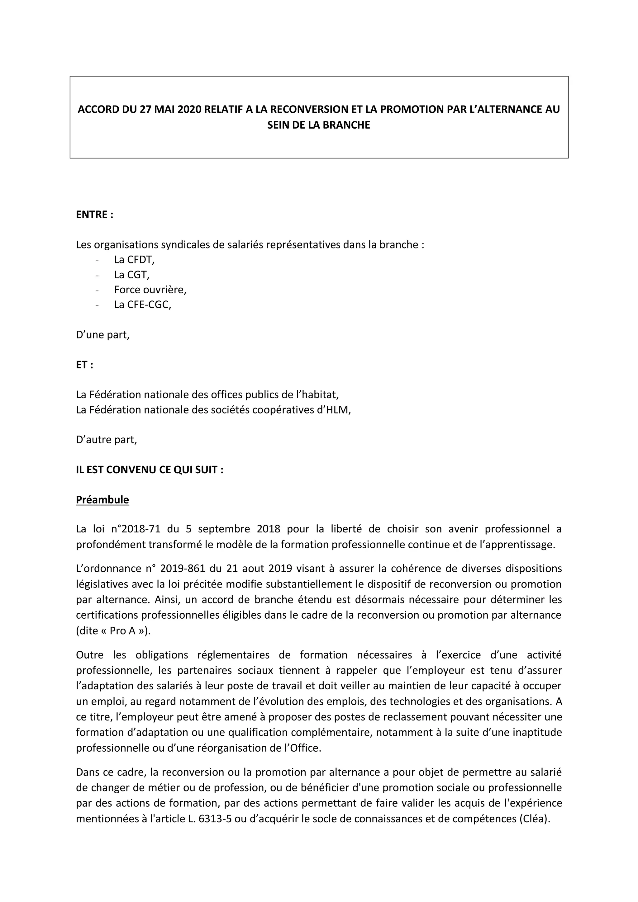 Idcc 3220 accord alternance pro a