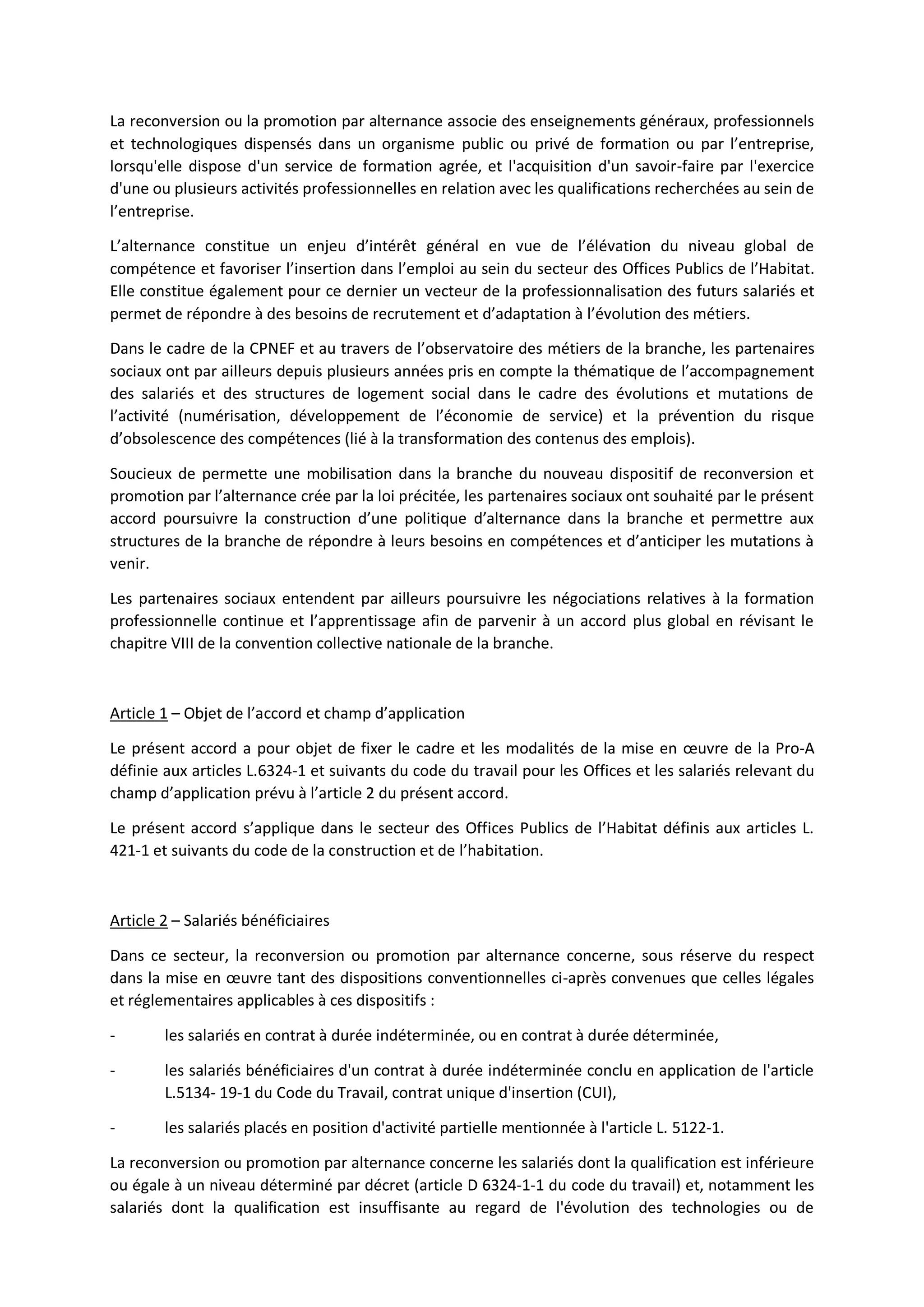 Idcc 3220 accord alternance pro a