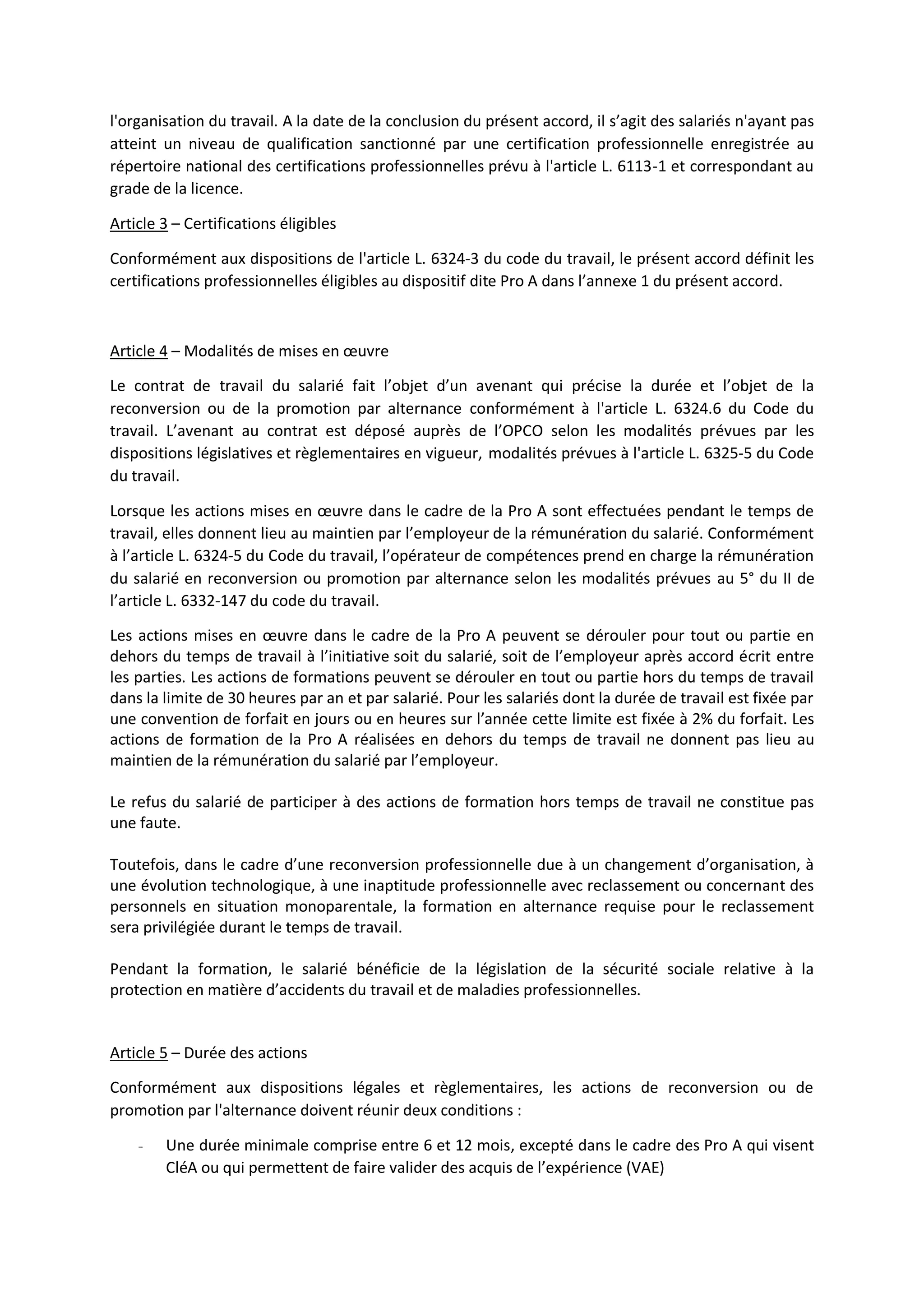 Idcc 3220 accord alternance pro a