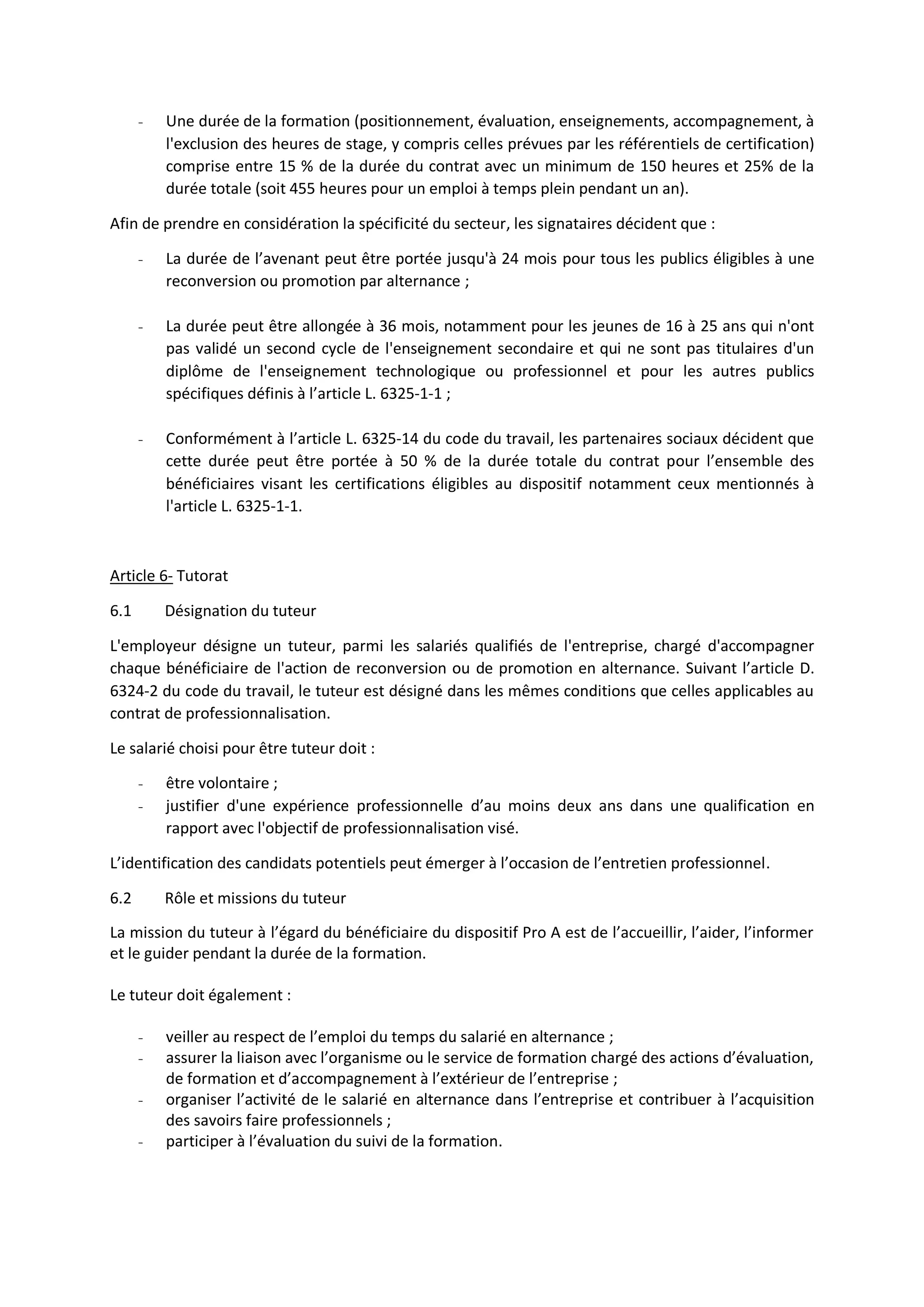 Idcc 3220 accord alternance pro a