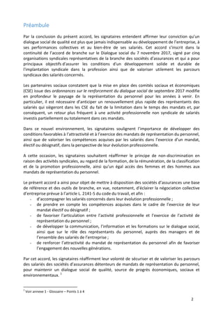 2
Préambule
Par la conclusion du présent accord, les signataires entendent affirmer leur conviction qu’un
dialogue social ...