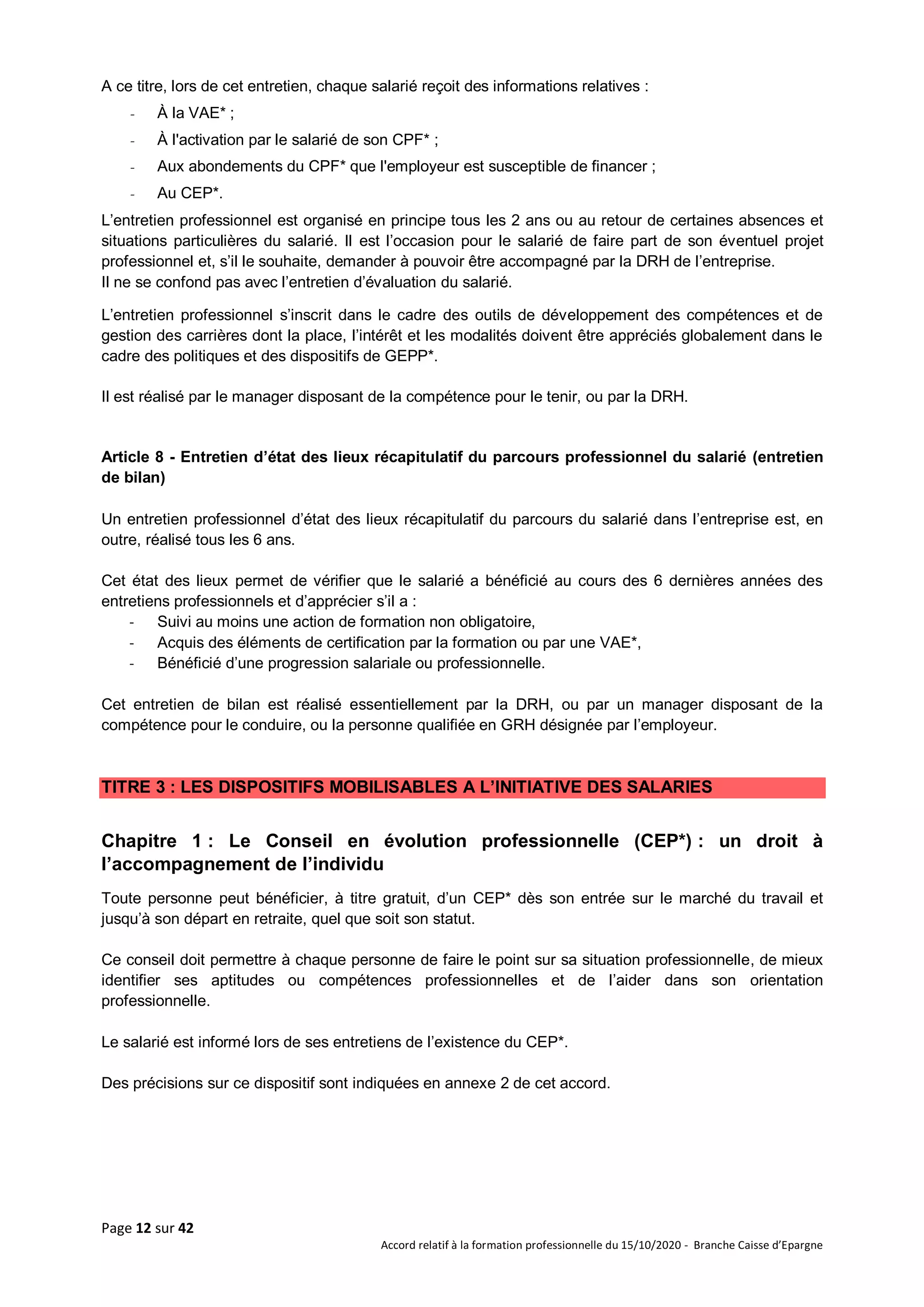 Idcc 5005 accord formation professionnelle