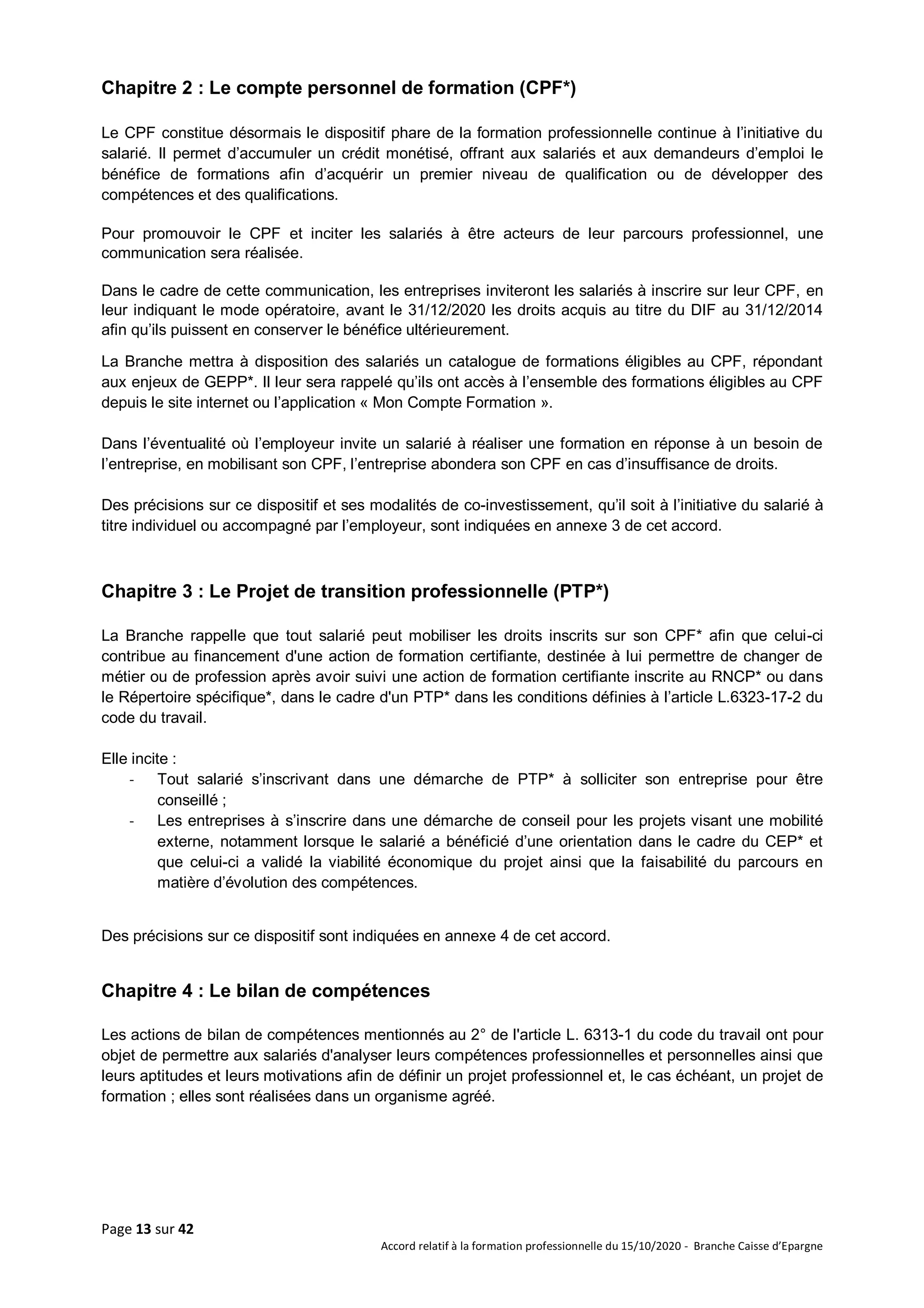 Idcc 5005 accord formation professionnelle