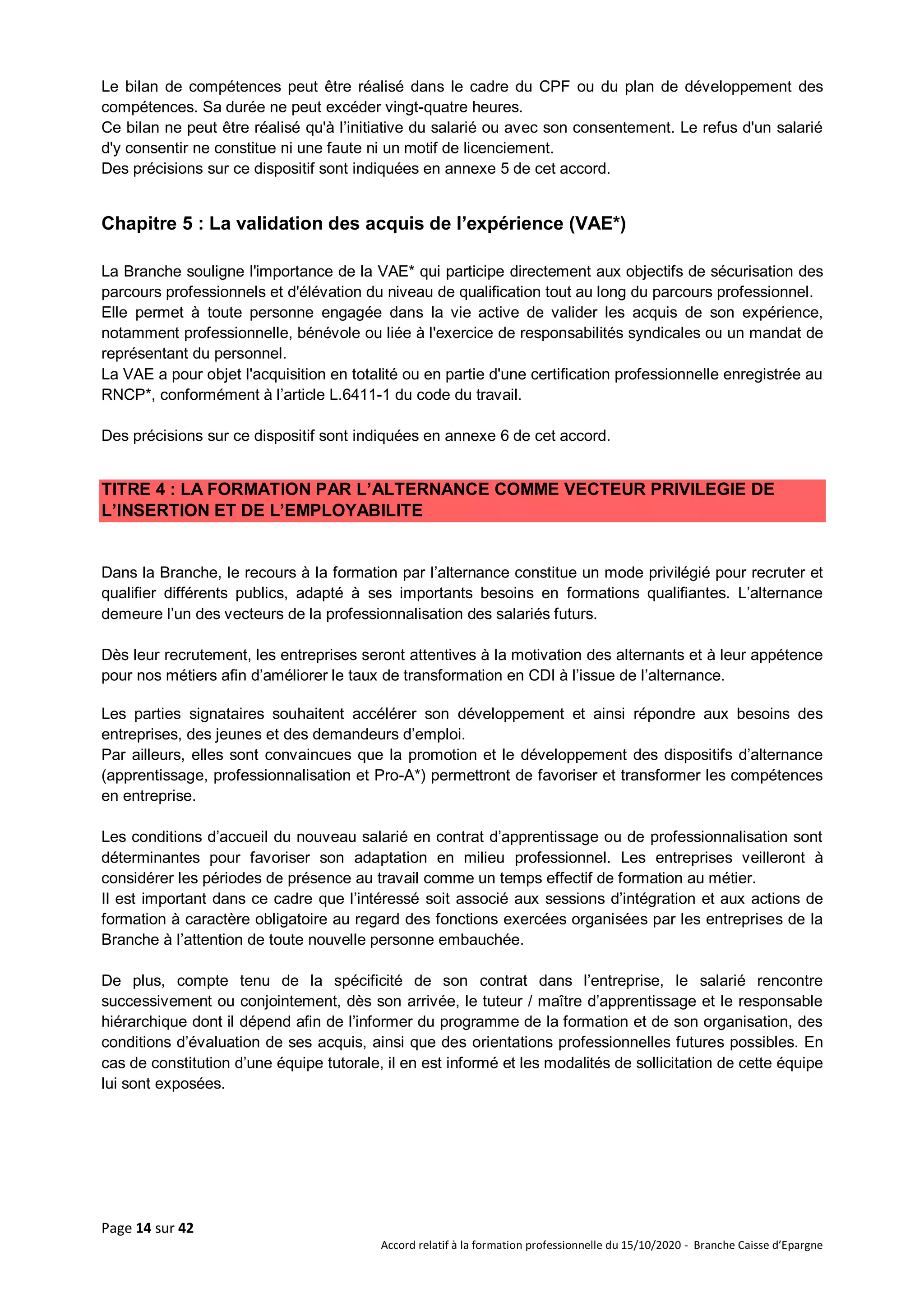 Idcc 5005 accord formation professionnelle