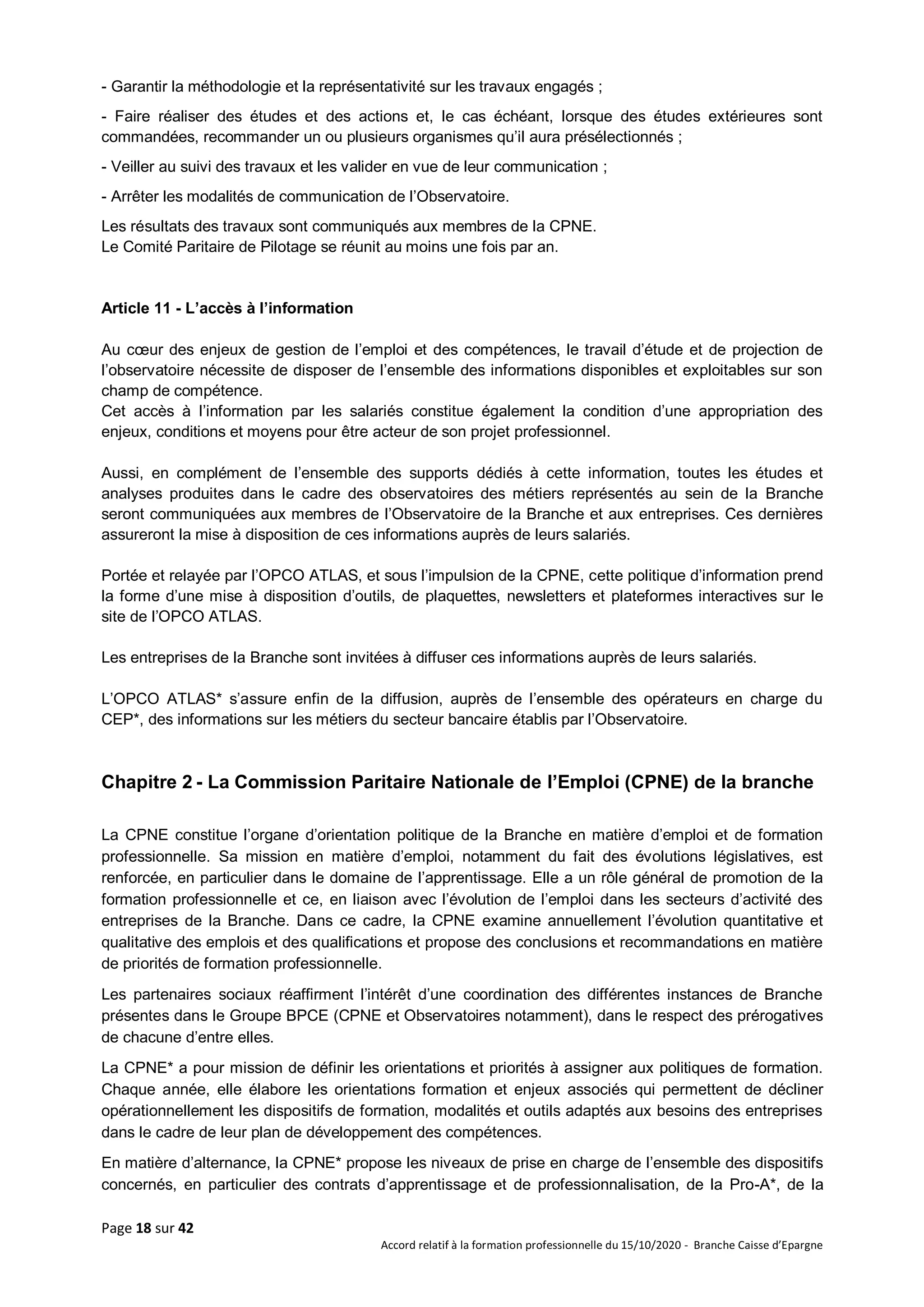 Idcc 5005 accord formation professionnelle