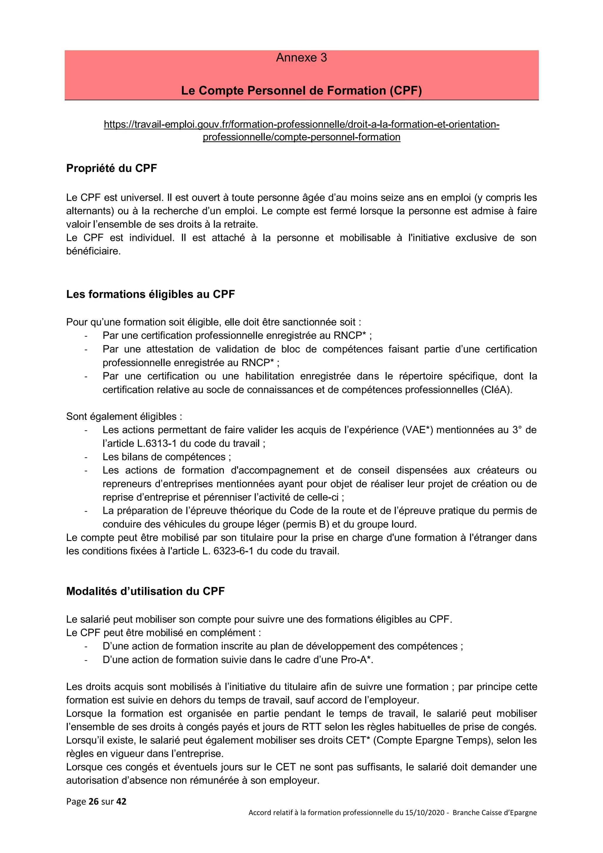 Idcc 5005 accord formation professionnelle