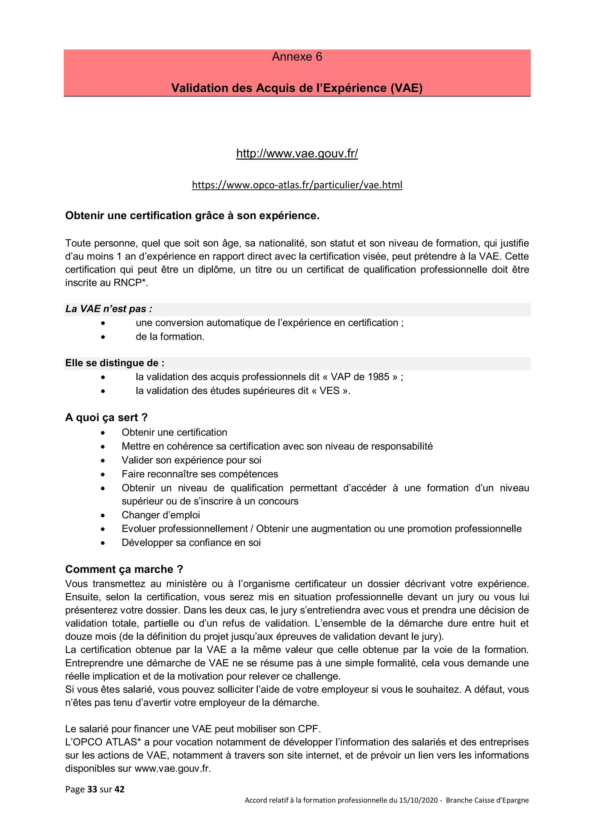 Idcc 5005 accord formation professionnelle