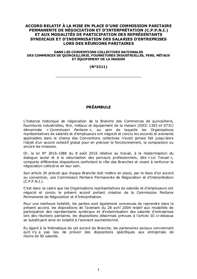 Convention Collective Quincaillerie Clause De Non Concurrence