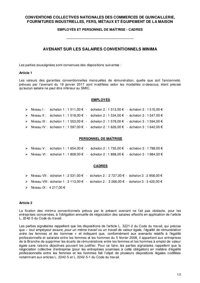 Convention Collective Quincaillerie 3311 Gratuite