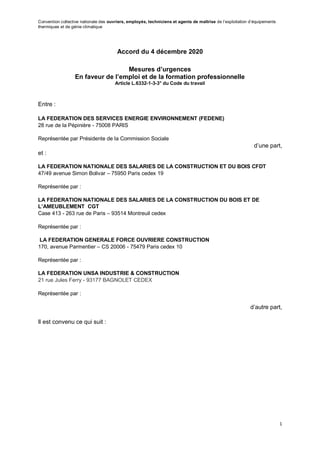 Convention collective nationale des ouvriers, employés, techniciens et agents de maîtrise de l’exploitation d’équipements
...