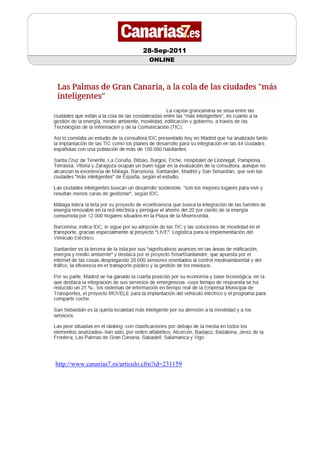 28-Sep-2011
                                  ONLINE




http://www.canarias7.es/articulo.cfm?id=231159
 