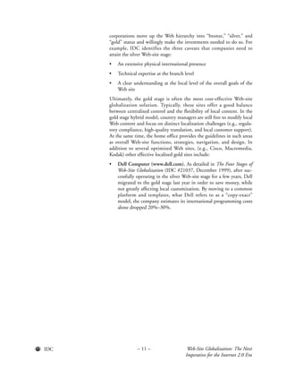 IDC Globalization Report