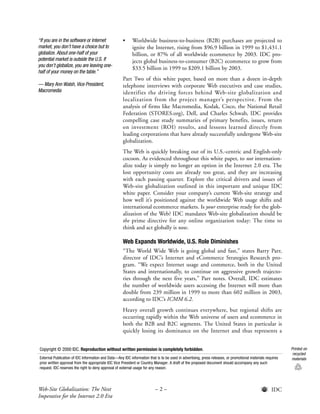 IDC Globalization Report