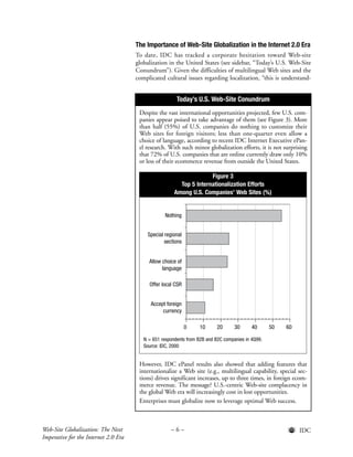 IDC Globalization Report