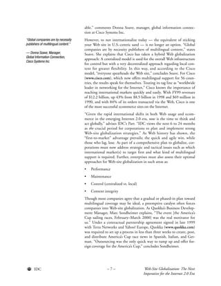 IDC Globalization Report