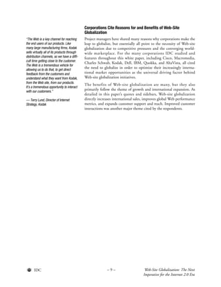 IDC Globalization Report