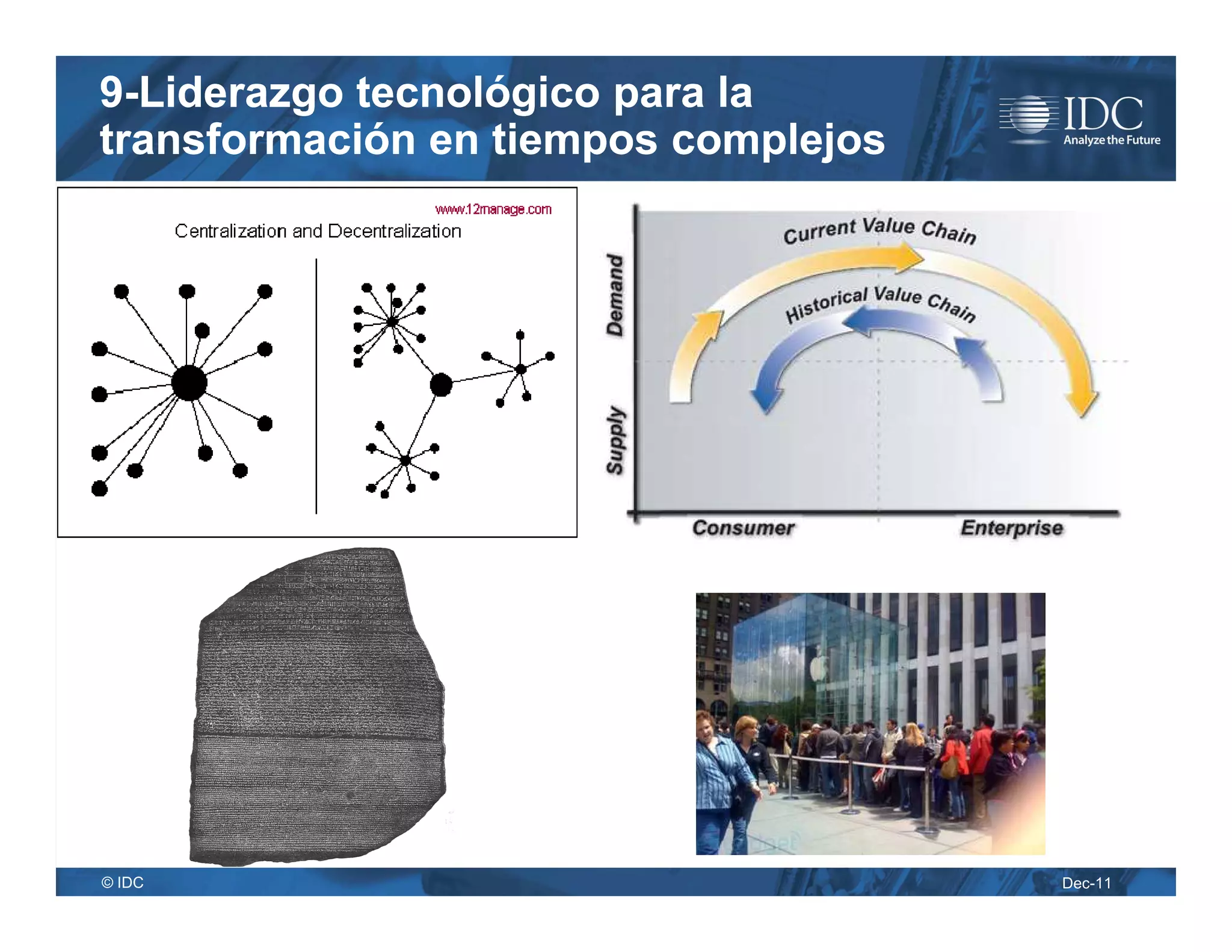 9-Liderazgo tecnológico para la
transformación en tiempos complejos




© IDC                                 Dec-11
 