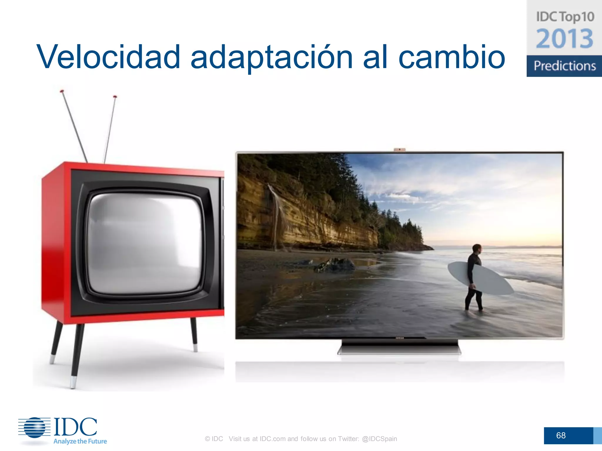 Velocidad adaptación al cambio




          © IDC Visit us at IDC.com and follow us on Twitter: @IDCSpain   68
 
