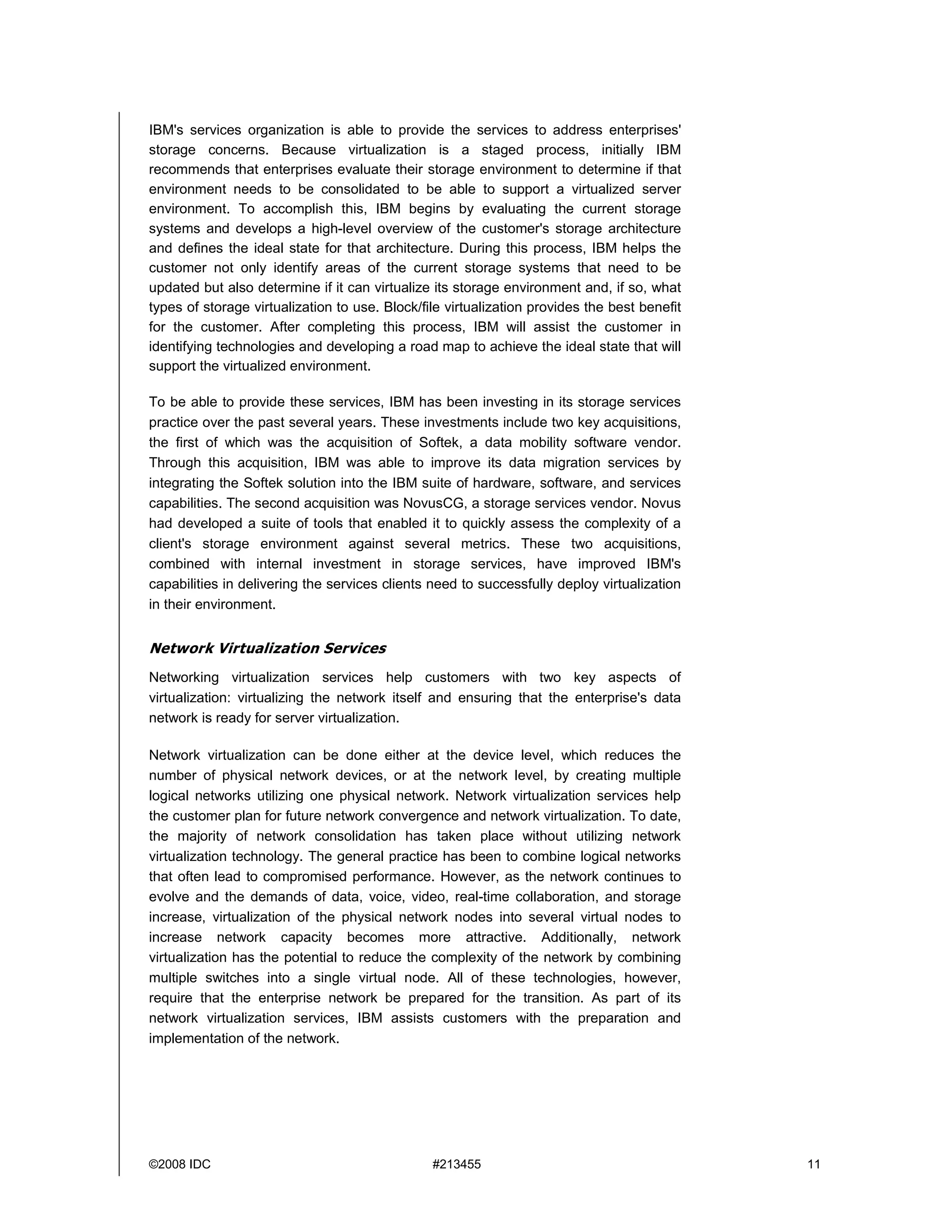 Idc White Paper For Ibm On Virtualization Srvcs