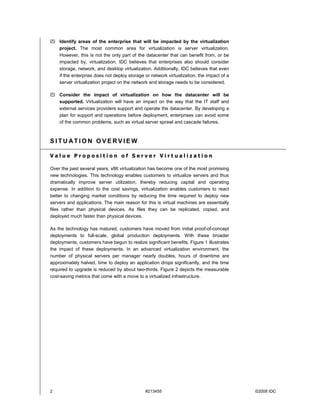Idc White Paper For Ibm On Virtualization Srvcs