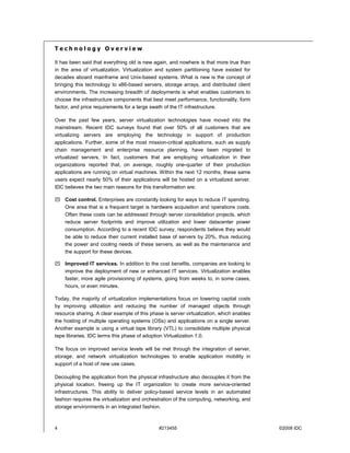 Idc White Paper For Ibm On Virtualization Srvcs