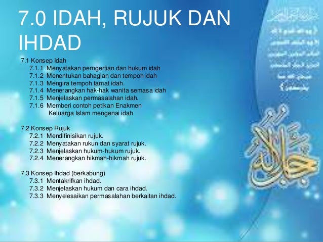 Cara Rujuk Dalam Tempoh Iddah Rujuk Dalam Tempoh Iddah / "Mak dalam tempoh iddah, biar kakak ganti
