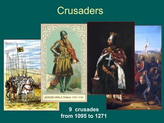 Crusaders
9 crusades
from 1095 to 1271
 