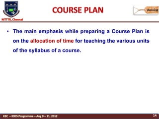Instructional planning - Janardhanan G