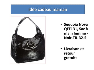 Idée cadeau mamanSequoia Nova QFF131, Sac à main femme - Noir-TR-B2-5Livraison et retour gratuits