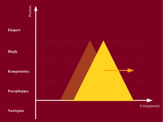Umiejętności
Poziom
Nowicjusz
Początkujący
Kompetentny
Biegły
Ekspert
 