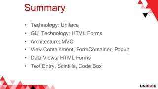 Uniface Code Examples Uniface 10 IDE Under the Hood | PPTX