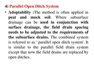 Parallel Ditch System IDE 354 ppt final | PDF