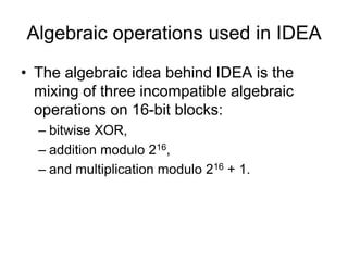 Idea Algorithm Operations IDEA.ppt