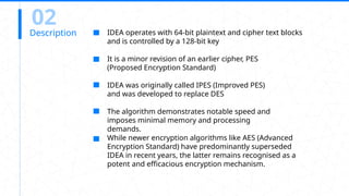 The International Data Encryption Algorithm (IDEA) | PPTX