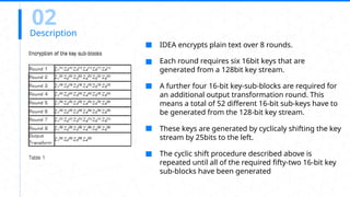The International Data Encryption Algorithm (IDEA) | PPTX