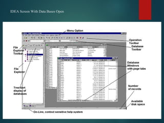 IDEA Screen With Data Bases Open
 