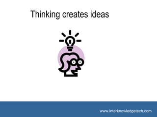 Suggested Vocabulary Thinking creates ideas 