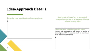 Idea-Presentation-Format for project presentation | PPTX