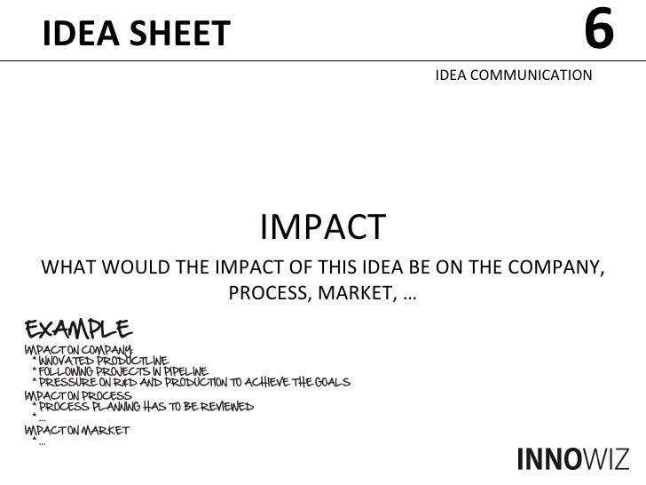 idea sheet