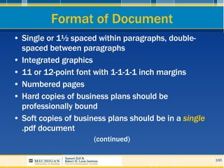 Format of Document <ul><li>Single or 1½ spaced within paragraphs, double-spaced between paragraphs </li></ul><ul><li>Integ...