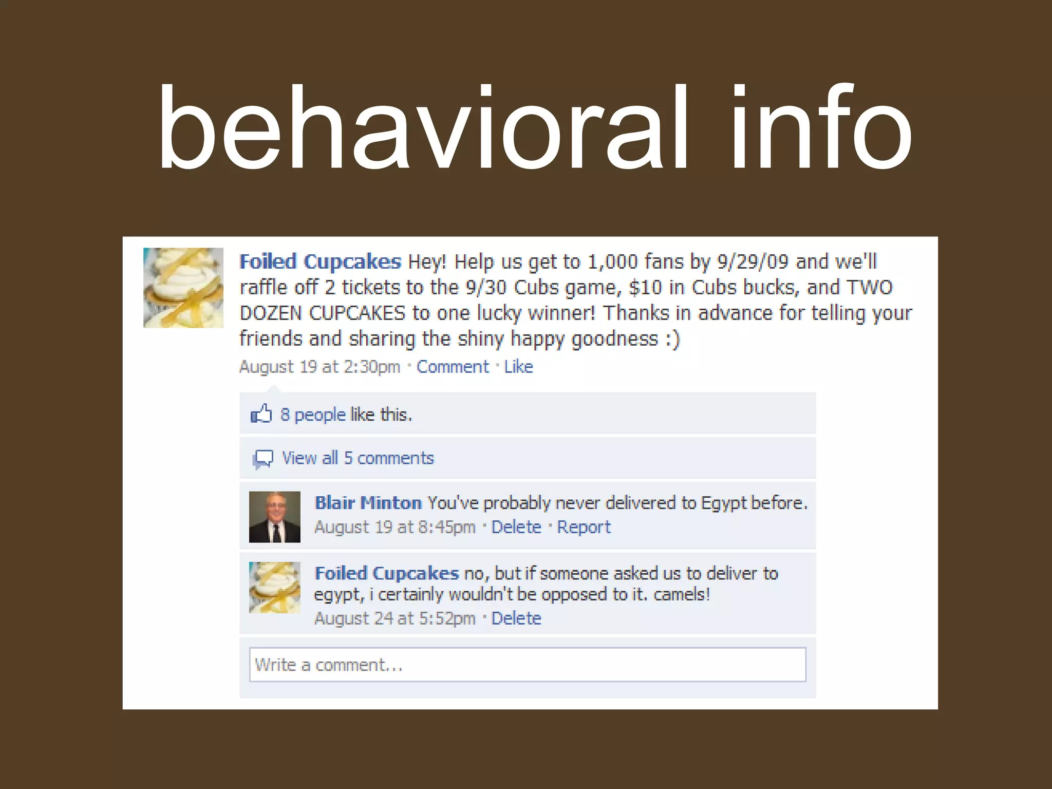 behavioral info 