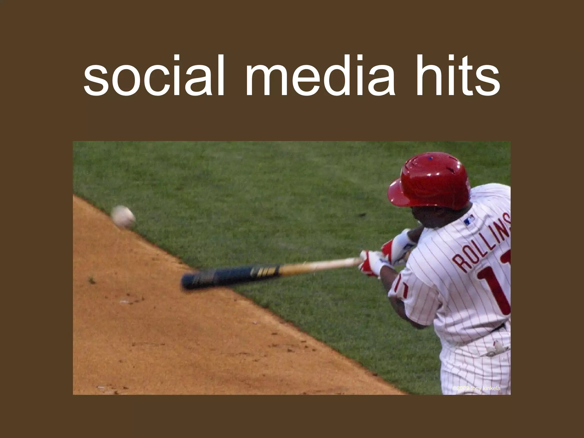 social media hits  2009 tony kinkela 