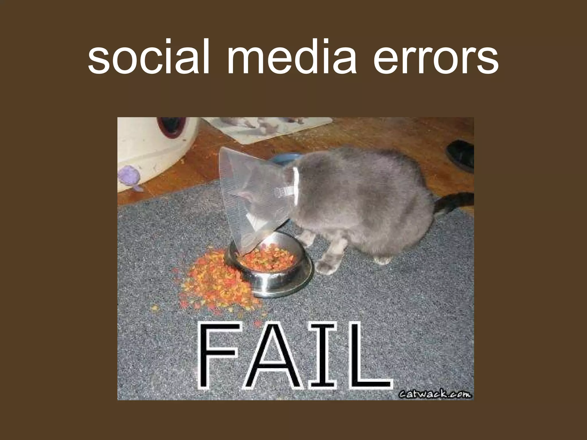 social media errors 