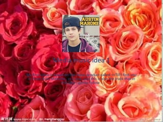 Media music idea 1
My first video is based on the music product called <<Till I find you
>> from Astin Mahone , as a pop ,usic this is also the track that in
this idea I gonna follow .
 